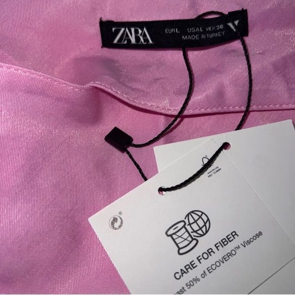 ZARA - SOLD OUT NWT SATIN LINGERIE STYLE DRESS
PINK / MAUVE SIZE LARGE - Picture 14 of 15